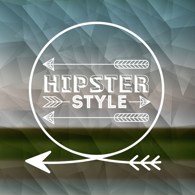 Conception de style hipster