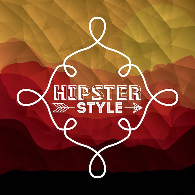 Conception De Style Hipster