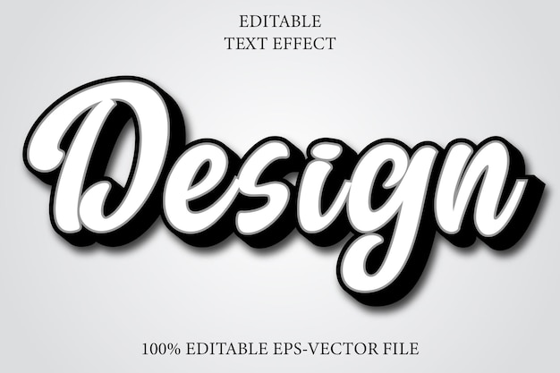 Conception de style en relief 3D modifiable