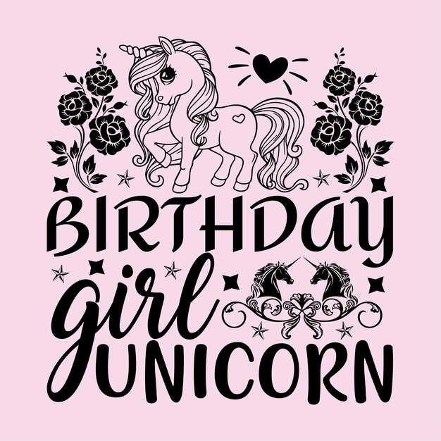 Vecteur conception svg licorne