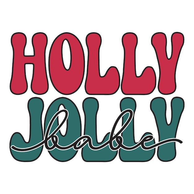 Conception de SVG de Noël rétro
