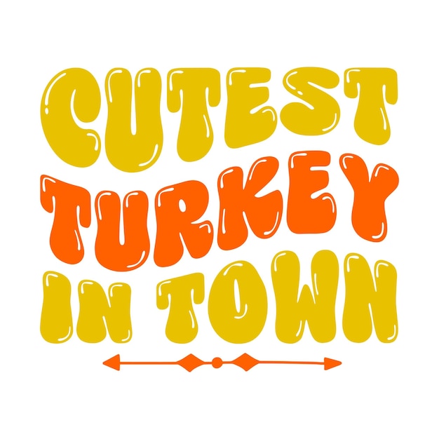 Conception SVG rétro de Thanksgiving