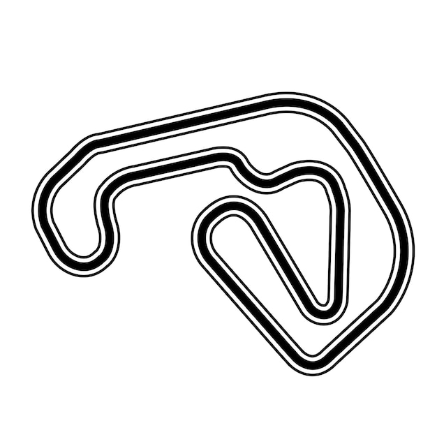 Vecteur conception de symbole d'illustration vectorielle d'icône de circuit de course