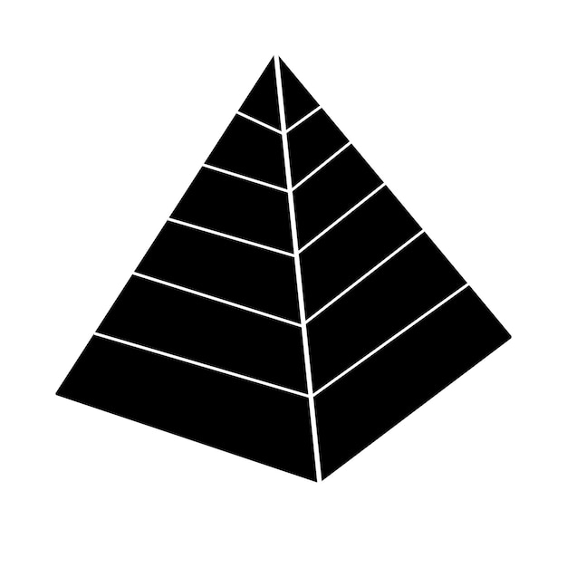 Vecteur conception de symbole d'illustration vectorielle d'icône de pyramide