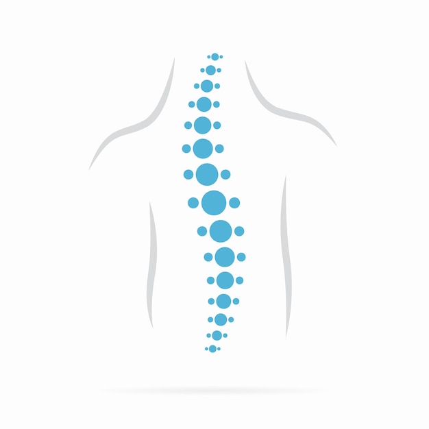 Conception De Symboles De Diagnostic De La Colonne Vertébrale