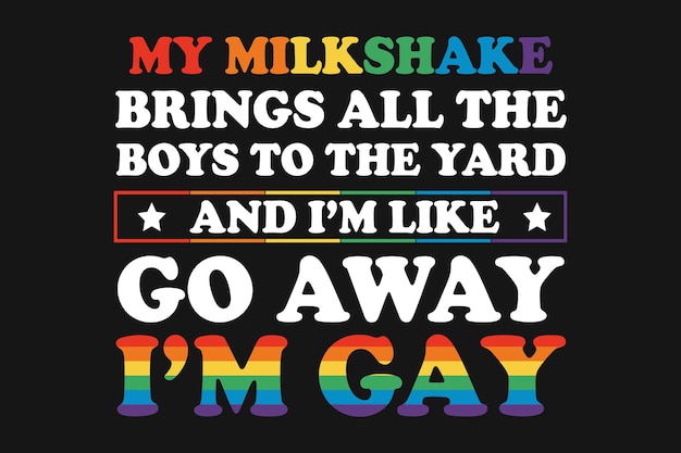 Conception De T-shirt Arc-en-ciel Lgbt Gay Pride
