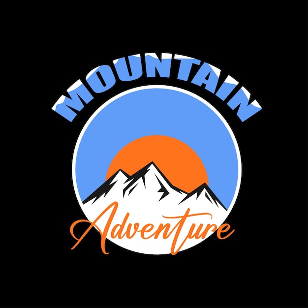 Conception De T-shirt D'aventure En Montagne