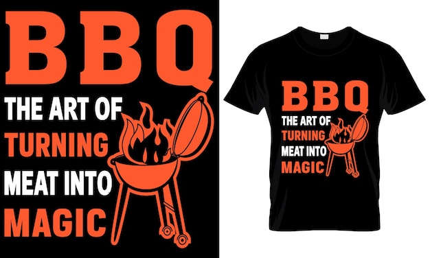 Vecteur conception de t-shirt barbecue