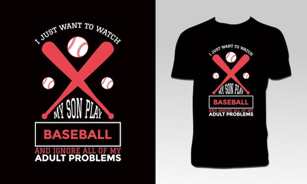 Conception De T-shirt De Baseball