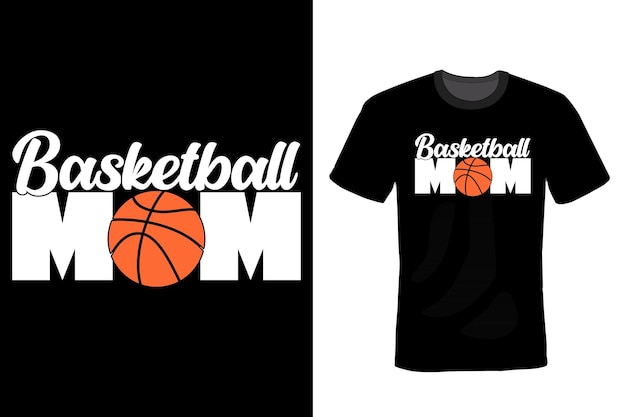 Conception de t-shirt de basket-ball typographie vintage