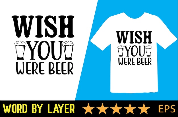 Vecteur conception de t-shirt bière svg