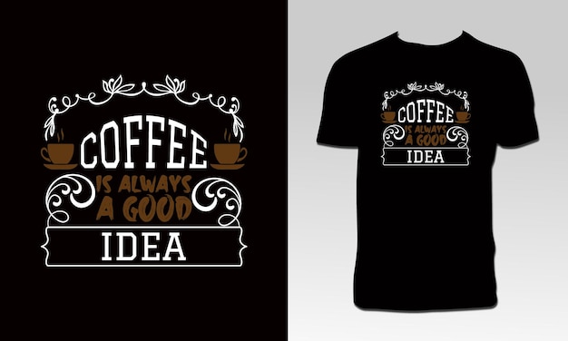 Conception De T-shirt De Café