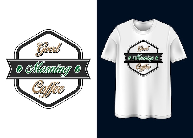 Vecteur conception de t-shirt café