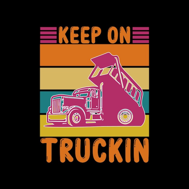 Conception De T-shirt De Camion