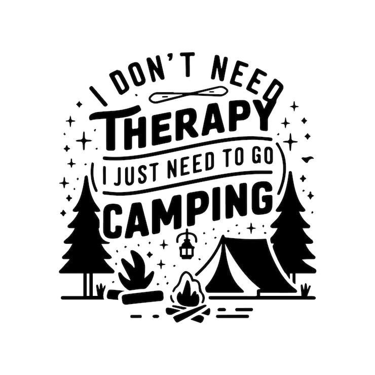 Vecteur conception d'un t-shirt de camping