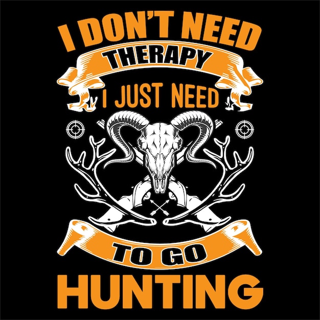 Conception de t-shirt de chasse