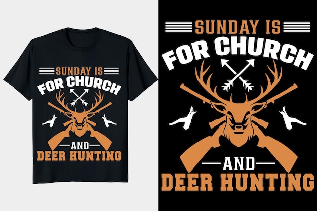 Conception De T-shirt De Chasse