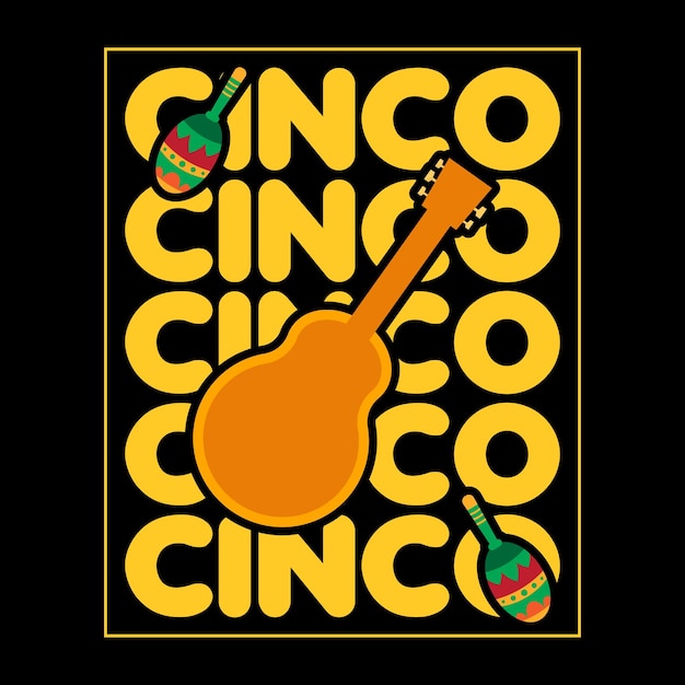 Conception De T-shirt Cinco De Mayo