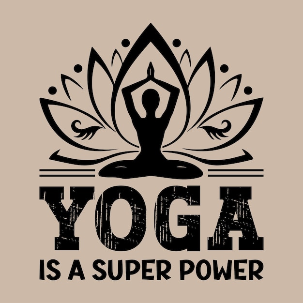 Vecteur conception de t-shirt de citations de yoga