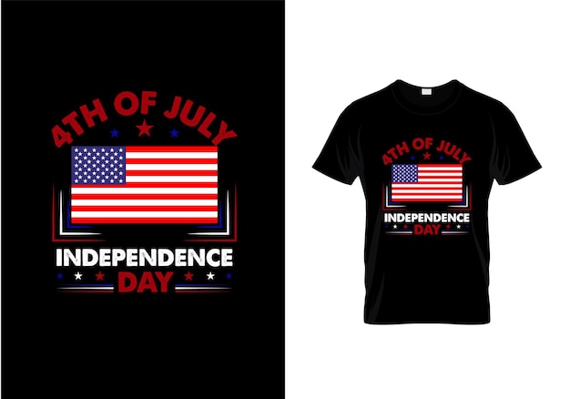 Conception De T-shirt Du 4 Juillet