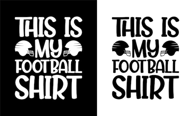 Conception De T-shirt De Football Américain, Conception De T-shirt De Rugby