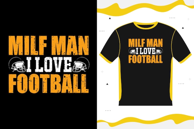 Vecteur conception de t-shirt de football américain