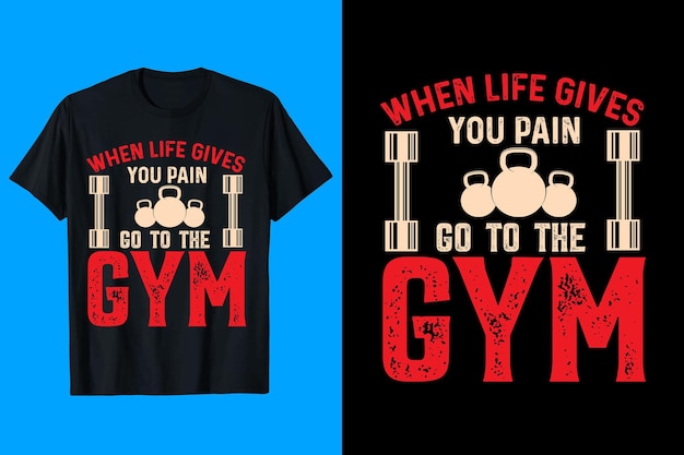 Conception de t-shirt de gym