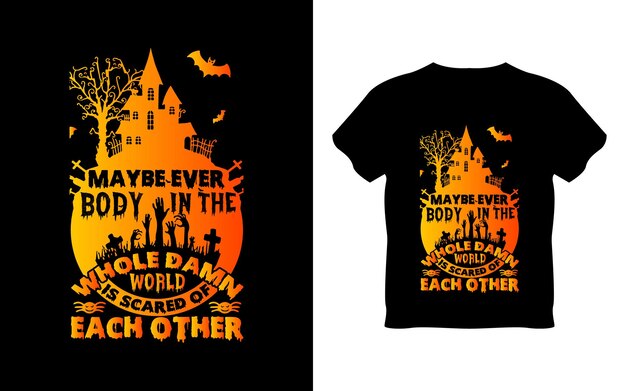 Conception de t-shirt Halloween