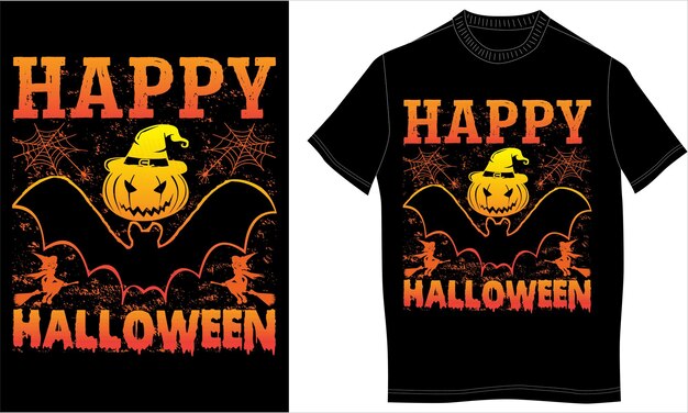 Vecteur conception de t-shirt halloween