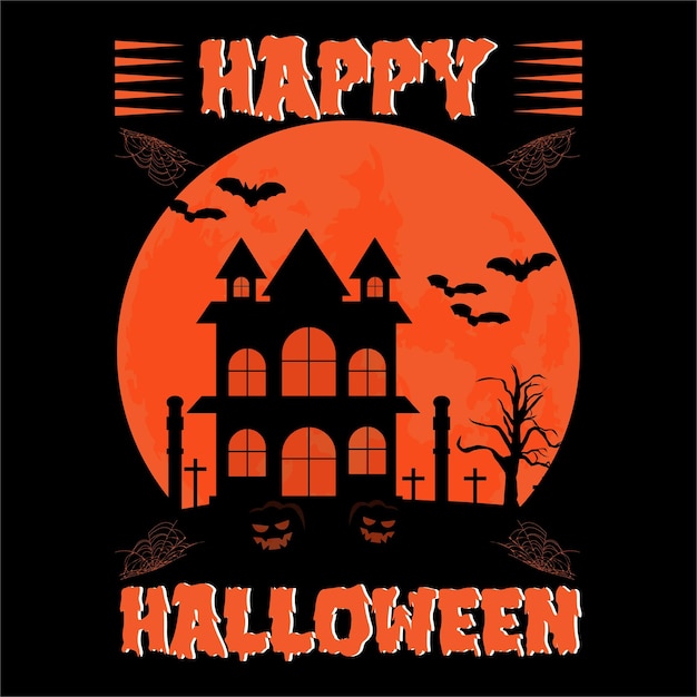 Conception De T-shirt D'halloween