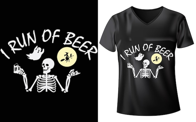 Conception De T-shirt D'halloween