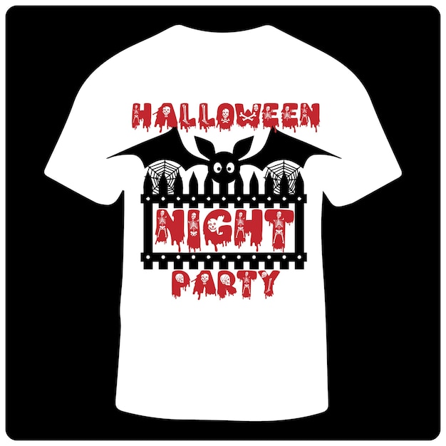 Vecteur conception de t-shirt halloween