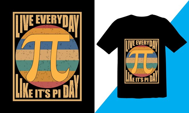 Conception de t-shirt Happy Pi Day, maths, chemise d'enseignant du primaire, conception de typographie pour la journée Pi,