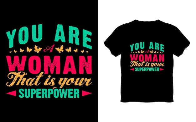 Conception de t-shirt Happy Women's Day