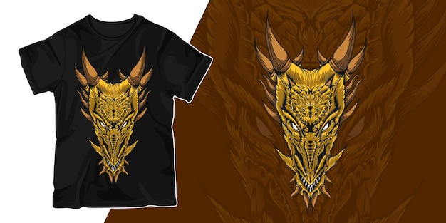 Conception De T-shirt Illustration Illustration Dragon