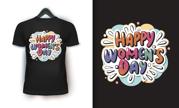 Conception De T-shirt De Jour Pour Femmes Vectorielles