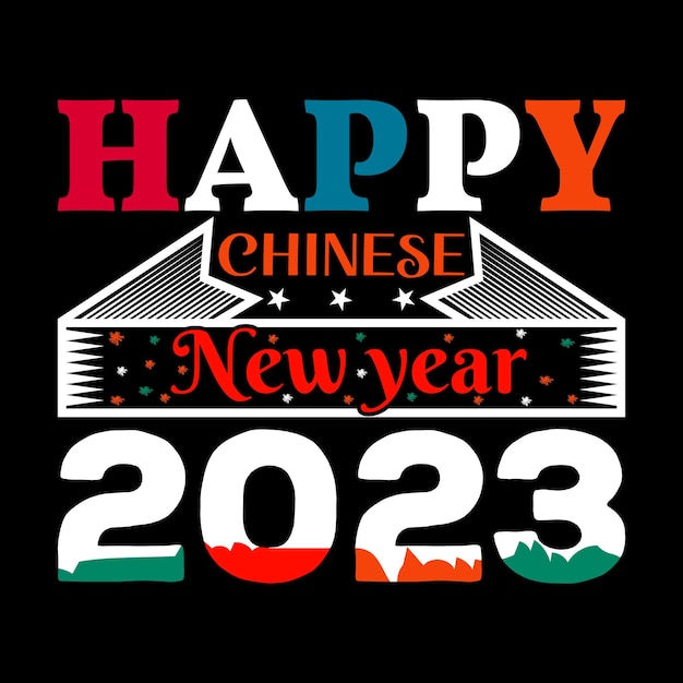 Conception De T-shirt Joyeux Nouvel An Chinois 2023