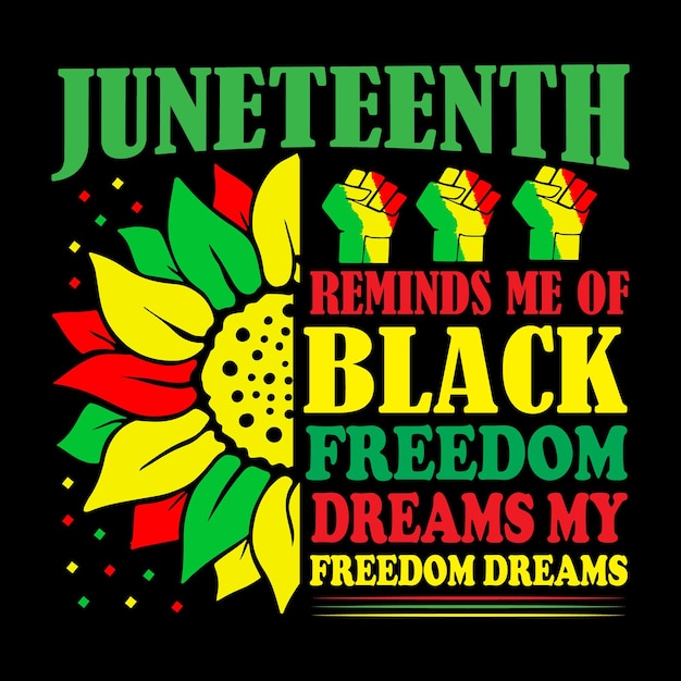 Conception De T-shirt Juneteenth