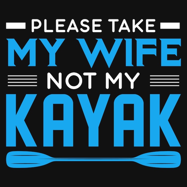 Conception De T-shirt De Kayak