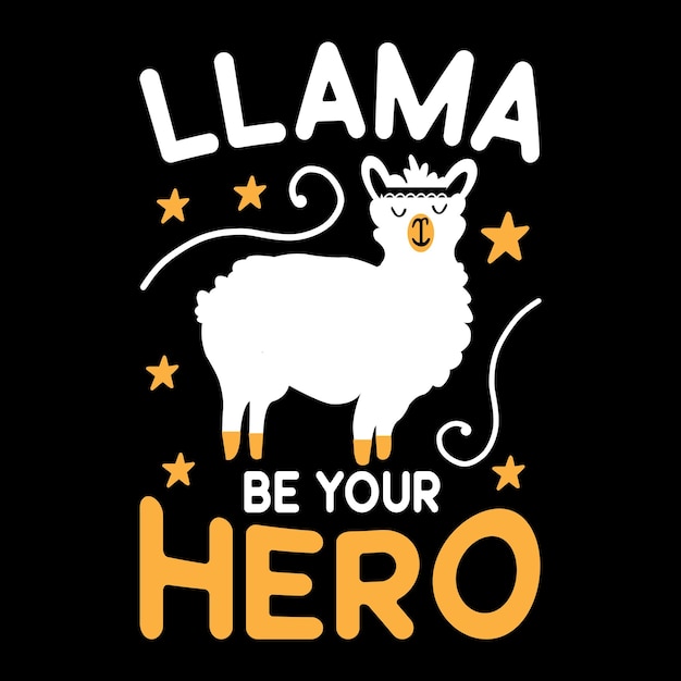 Conception De T-shirt De Lama