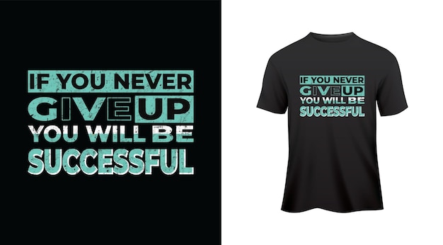 Conception de t-shirt de motivation