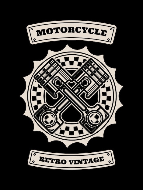 Conception de t-shirt de moto Graphiques vintage de moto