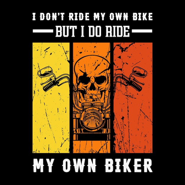 Conception de t-shirt de moto
