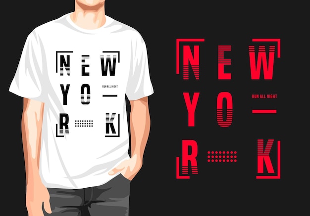 Conception De T-shirt New York