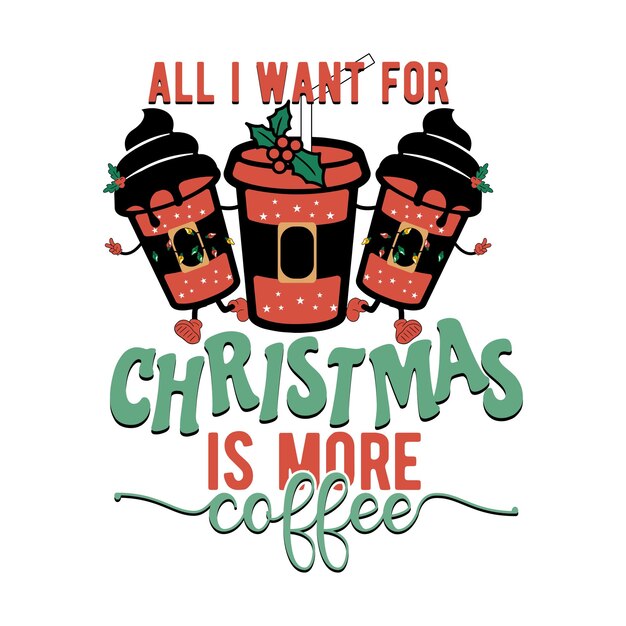 Conception de t-shirt de Noël rétro