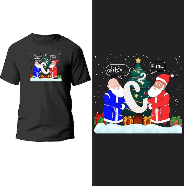 Conception De T-shirt De Noël.