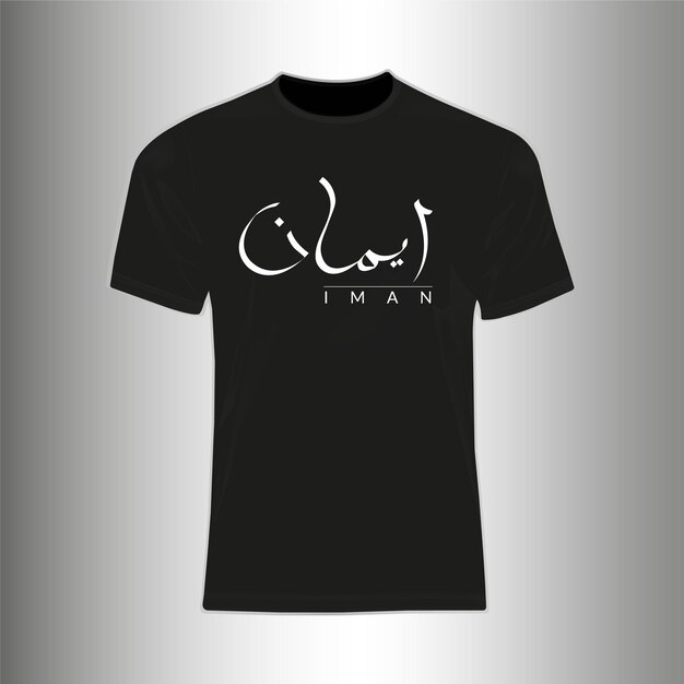 Vecteur conception de t-shirt noir