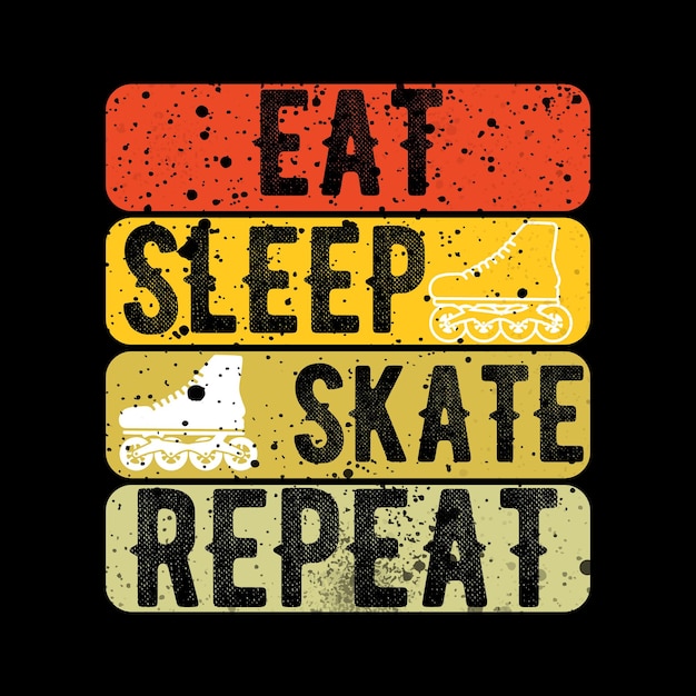 Conception de t-shirt de patinage