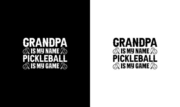 Conception De T-shirt Pickleball Quote, Typographie