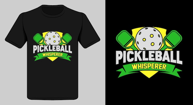 Vecteur conception de t-shirt de pickleball.